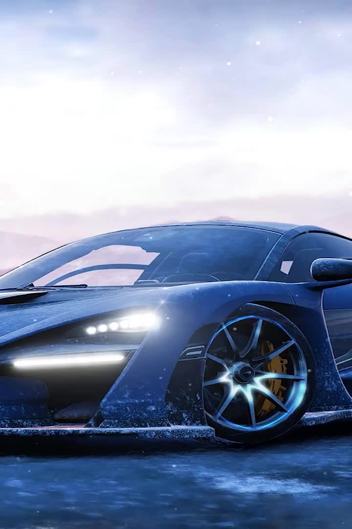 Android and iPhone Animated Mclaren Senna Forza Horizon 4 Live Phone Wallpaper