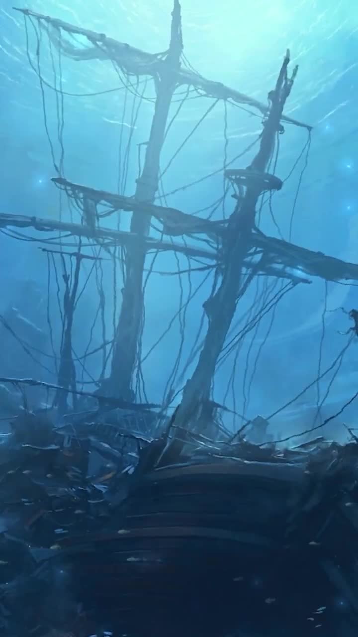 iPhone  Android Underwater Shipwreck Phone Live Wallpaper
