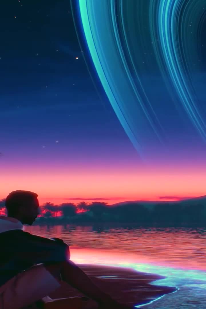 Iphone And Android Live Beach Retro Waves Phone Wallpaper