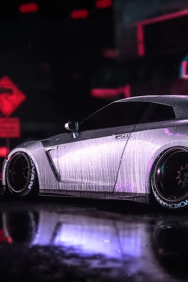 Iphone And Android Nissan Gtr Sports Car Phone Live Wallpaper