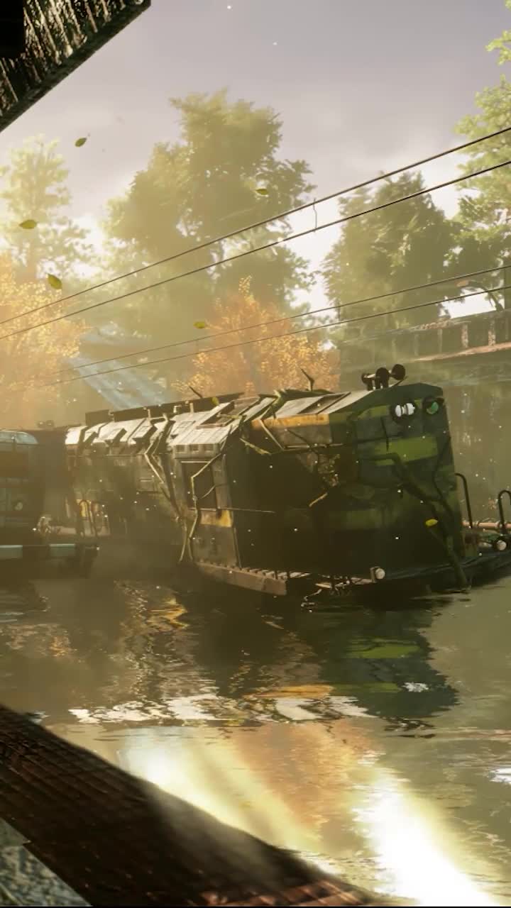 iPhone and Android Post Apocalyptic Train Station Phone Live Wallpaper