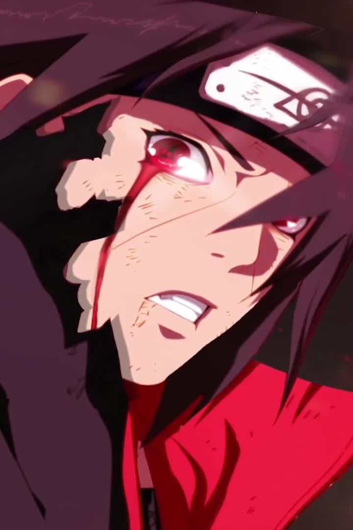 Itachi Uchiha Flames Wallpaper of Anime