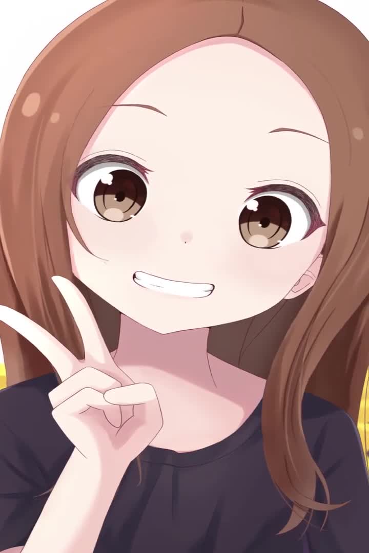  Girl Peace Sign 4K anime wallpapers iphone