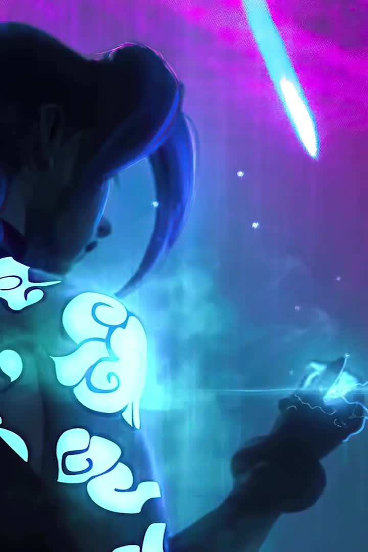 Hextech Gem Jinx For iPhone Wallpaper