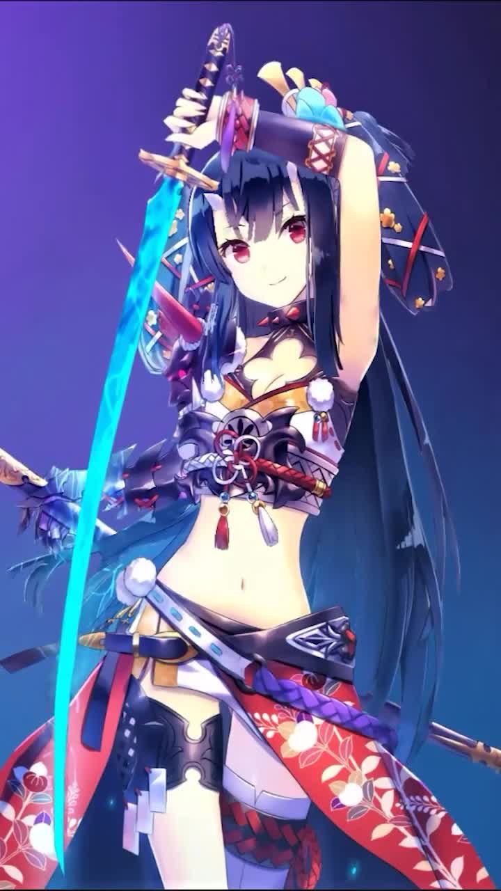 iPhone  Android Cute Beautiful Samurai Anime Girl Phone Live Wallpaper