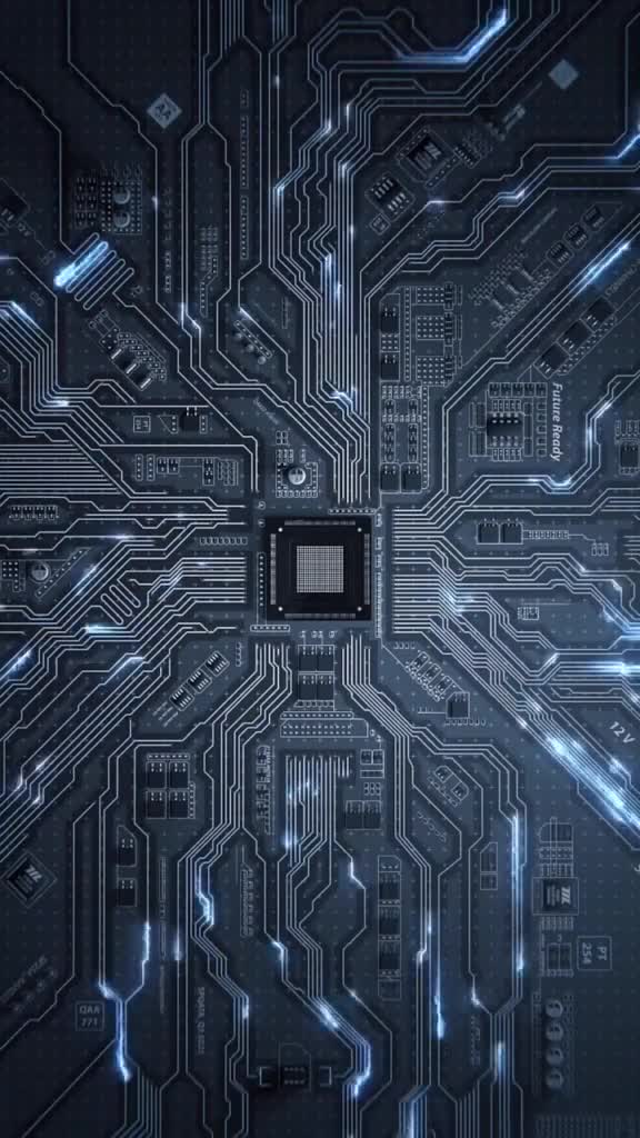 Cool Dynamic Circuit Background Free Live Phone Wallpaper