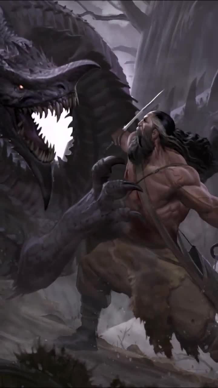 iPhone  Android Battle With Dragon Fantasy Phone Live Wallpaper