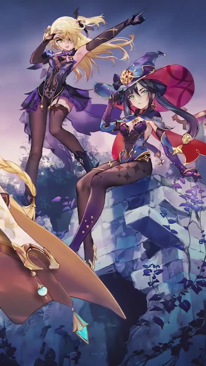 Android  iOS iphone Mobile Genshin Impact Game Girls Live Wallpapers