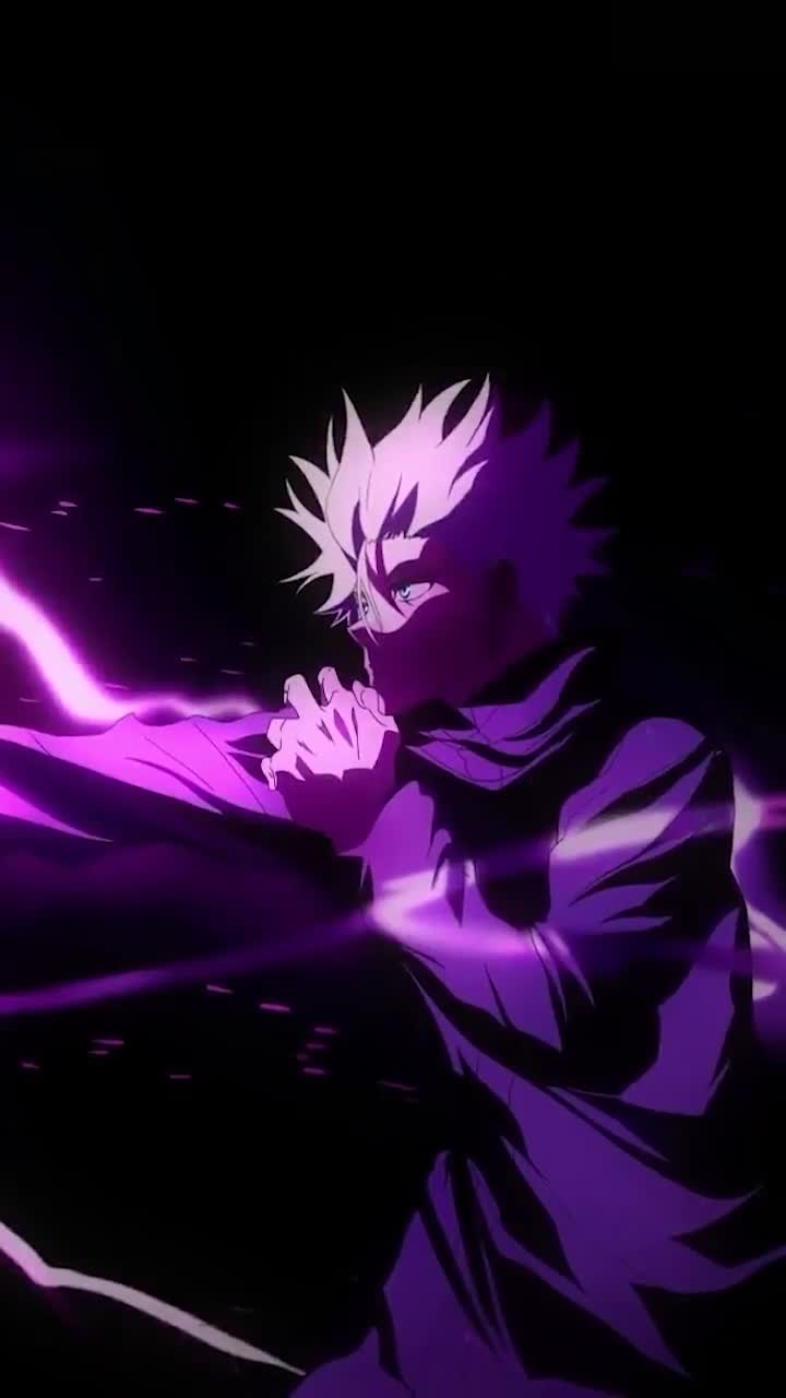 iPhone  Android Hollow Purple Magic Satoru Gojo Phone Live Wallpaper