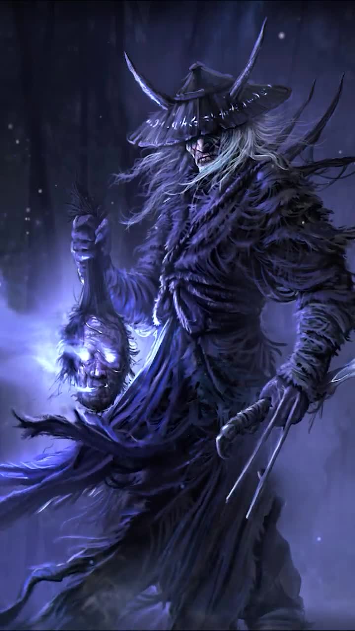 iPhone  Android Undead Samurai Fantasy Phone Live Wallpaper