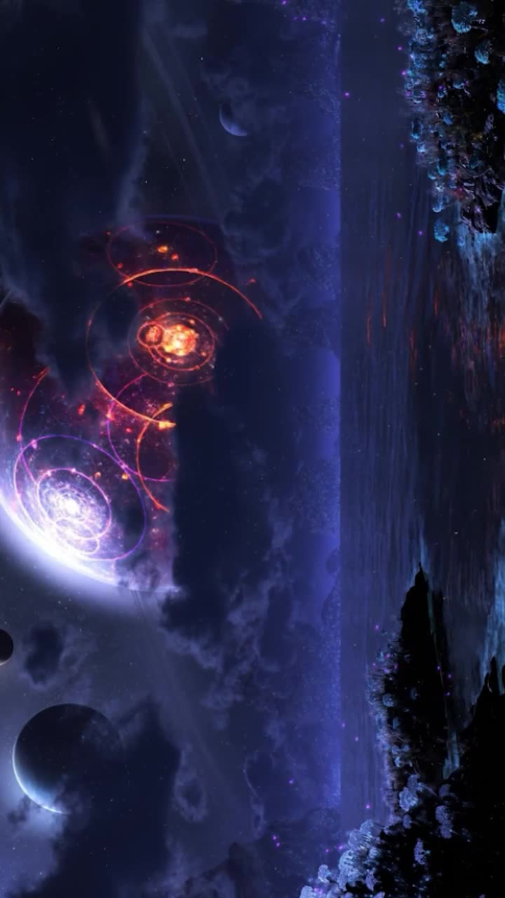 iPhone And Android Planet X Clouds Dark Landscape Phone Live Wallpaper