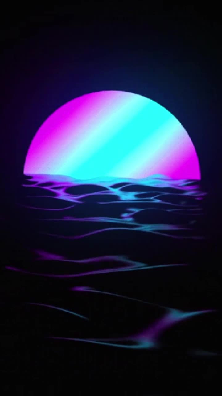 Live Phone Retro Waves Wallpaper To iPhone And Android