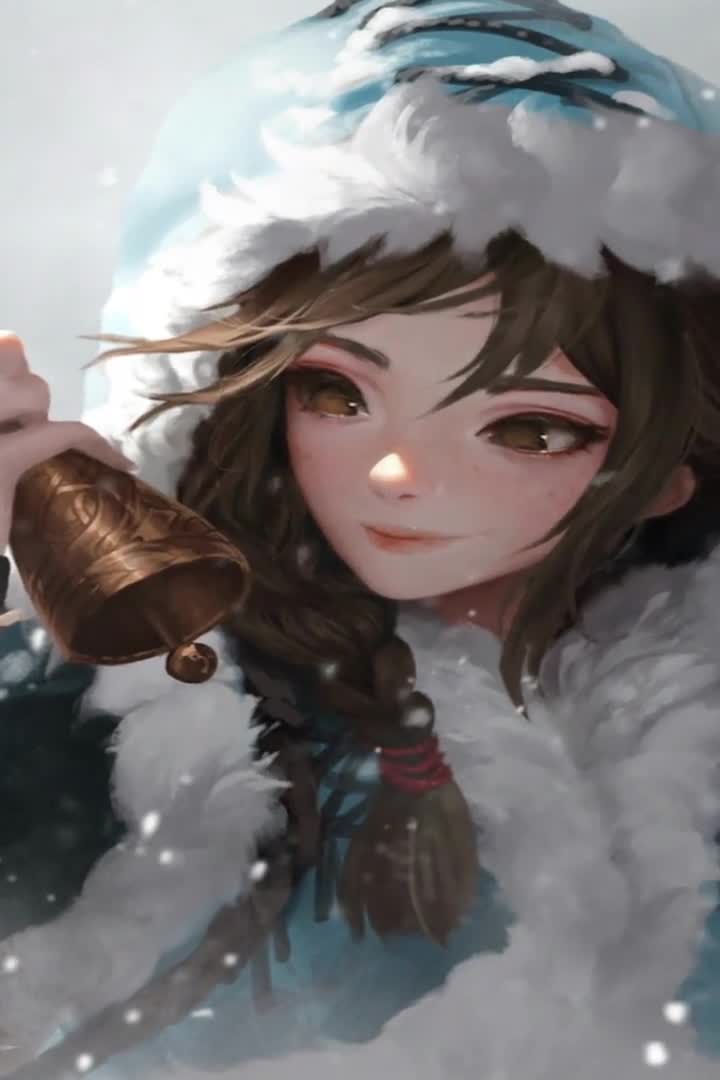 Bell Girl Anime Iphone Wallpaper