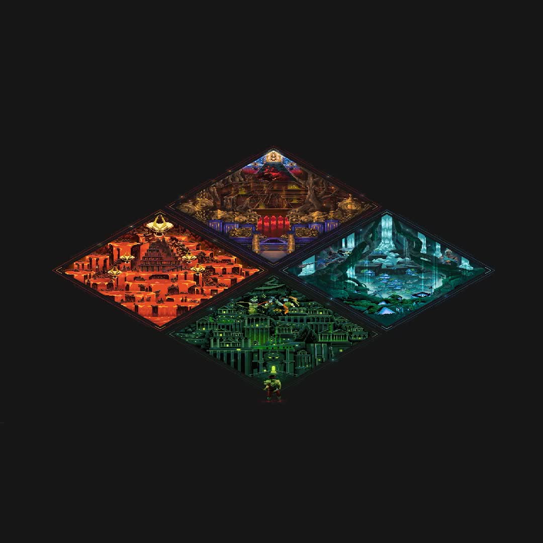 Android  Ios Iphone Hades Pixel Biomes Game Live Wallpaper