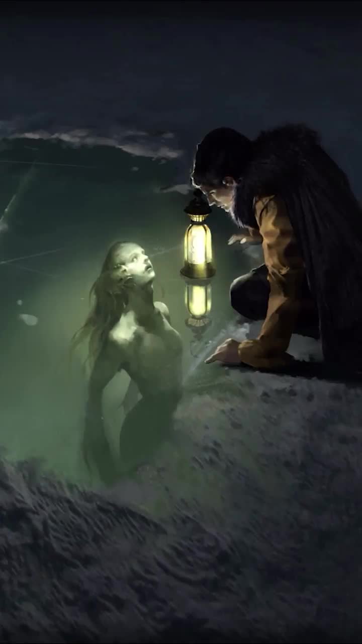 iPhone  Android Winter Mermaid Phone Live Wallpaper