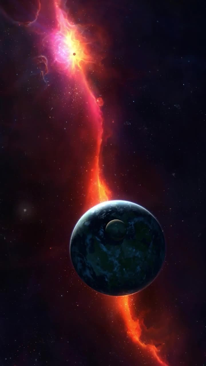 iPhone and Android Planets And Galaxy Space Phone Live Wallpaper