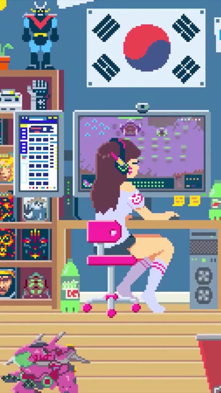 iPhone  Android DVa Pixel Art Free Phone Live Wallpaper