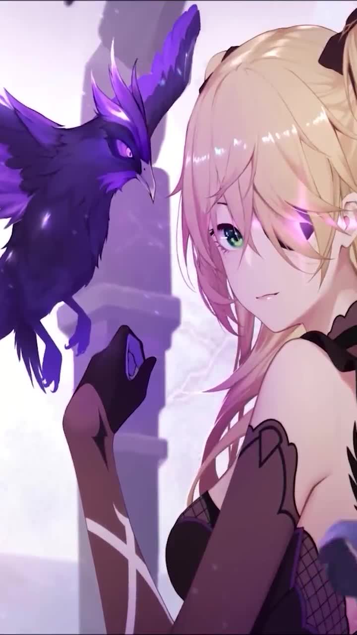 iPhone  Android Fischl Anime Babe Genshin Phone Live Wallpaper