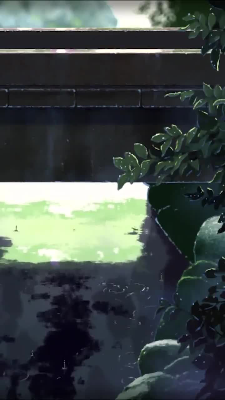 iPhone  Android Rain Bridge Pond Anime Phone Live Wallpaper