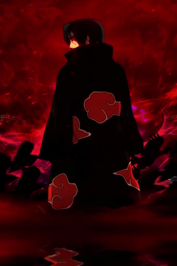Itachi Uchiha Red Wallpaper of Anime