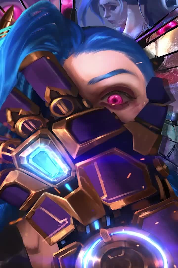 Jinx Vs Vi Live Phone Wallpaper