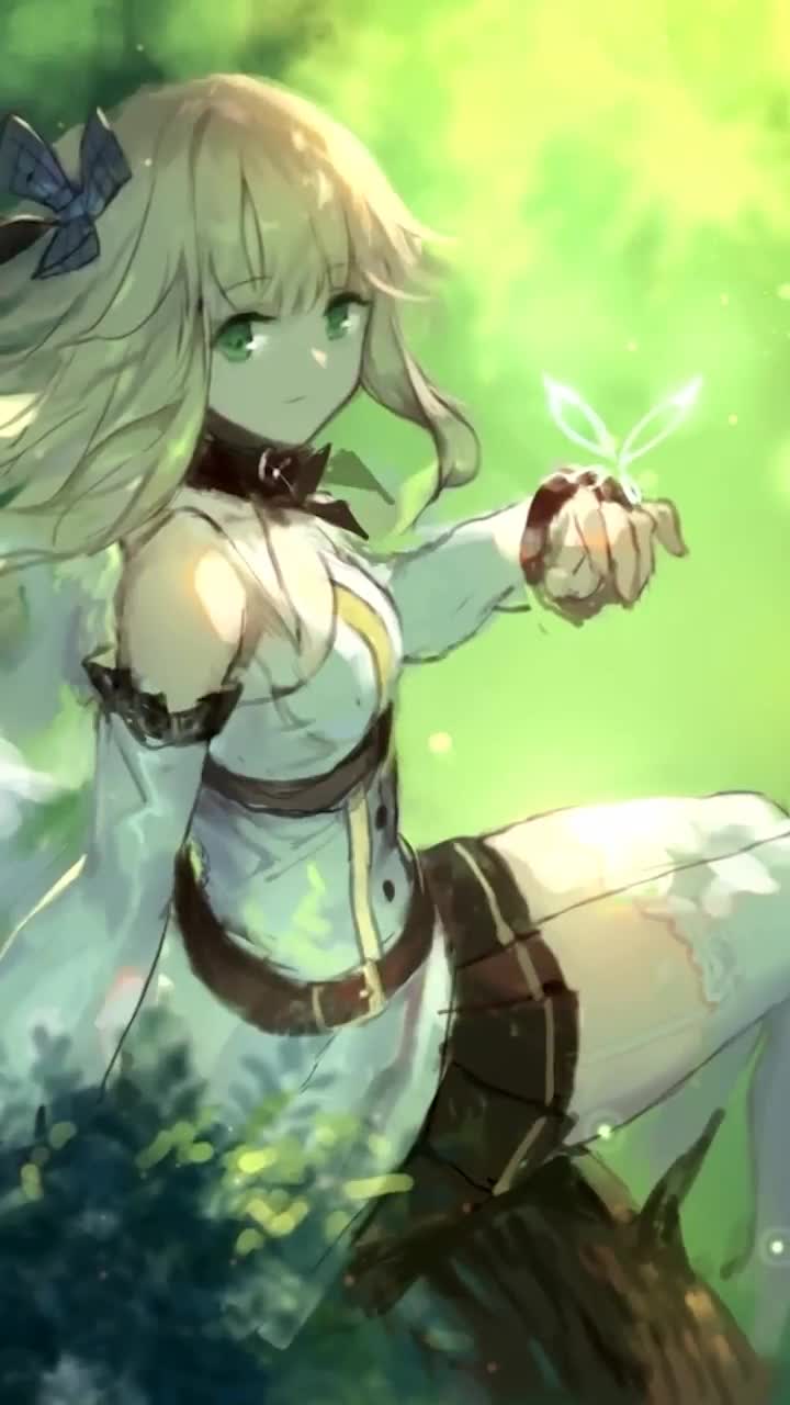 iPhone  Android Aurora Butterfly Azur Lane Phone Live Wallpaper