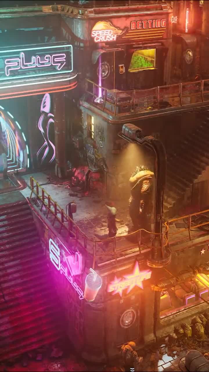 iPhone  Android The Ascent Game Cyberpunk City Phone Live Wallpaper