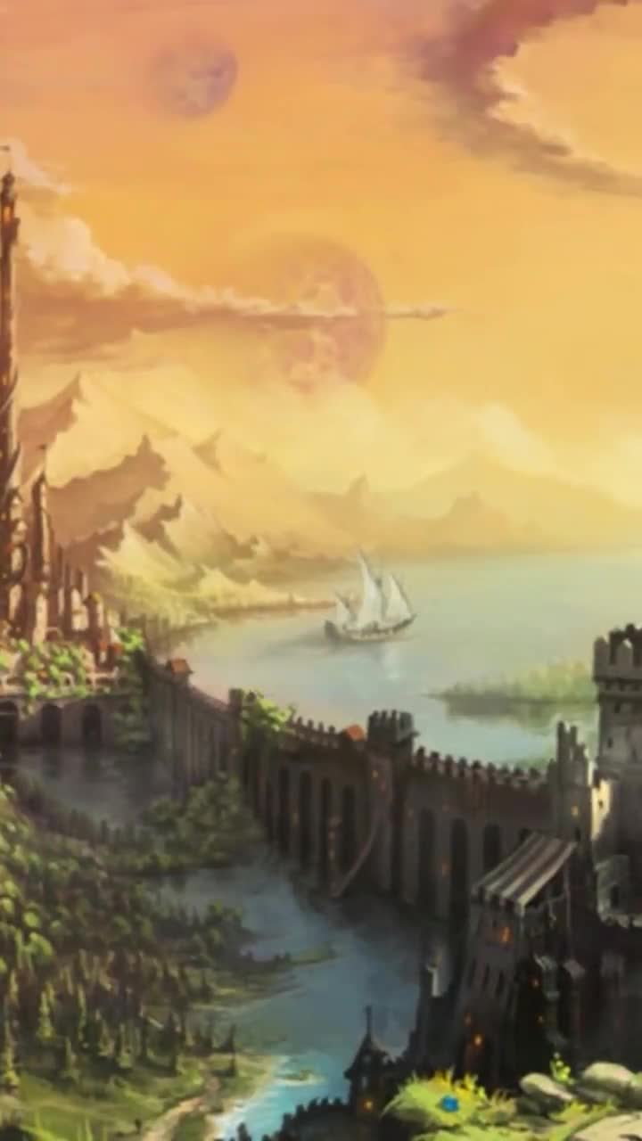 iPhone and Android Fabulously Beautiful Castle Fantasy Wallpaper