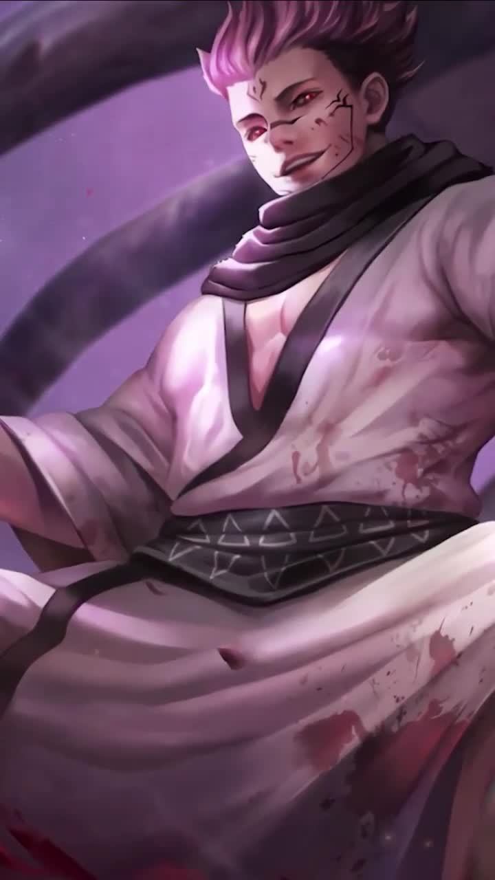 Android  iOS iphone Mobile Ryomen Sukuna Jujutsu Kaisen Anime Live Wallpaper