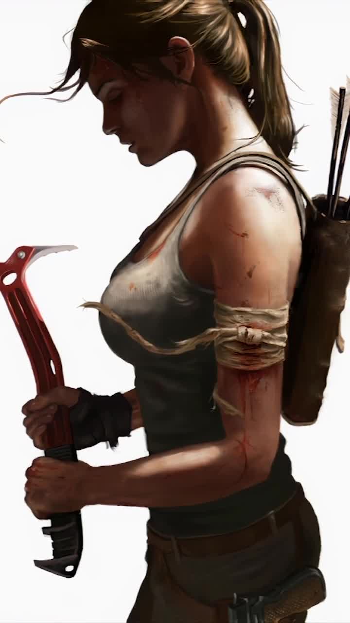 iPhone and Android Lara Croft Tomb Raider Phone Live Wallpaper