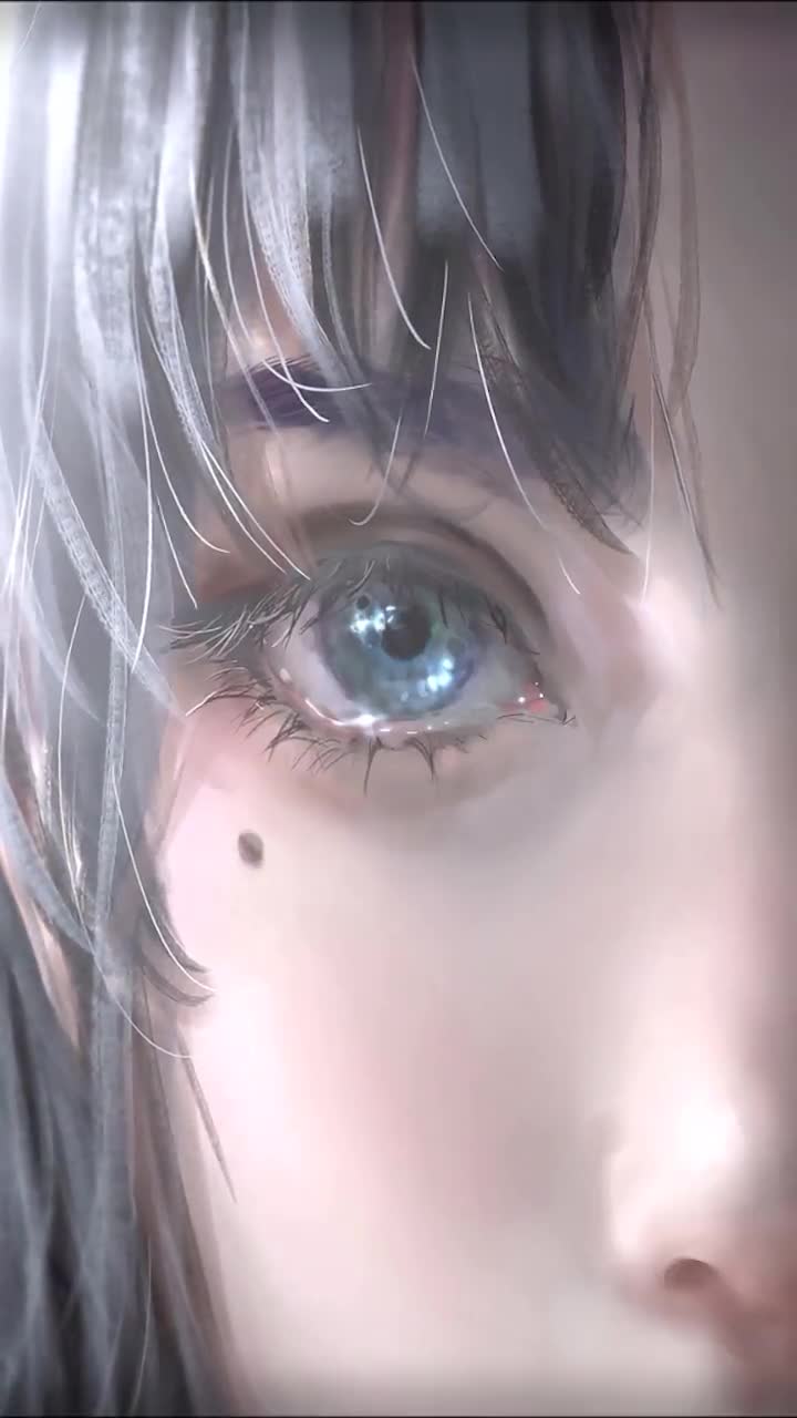 iPhone  Android Girl Blinking Eyes Phone Live Wallpaper