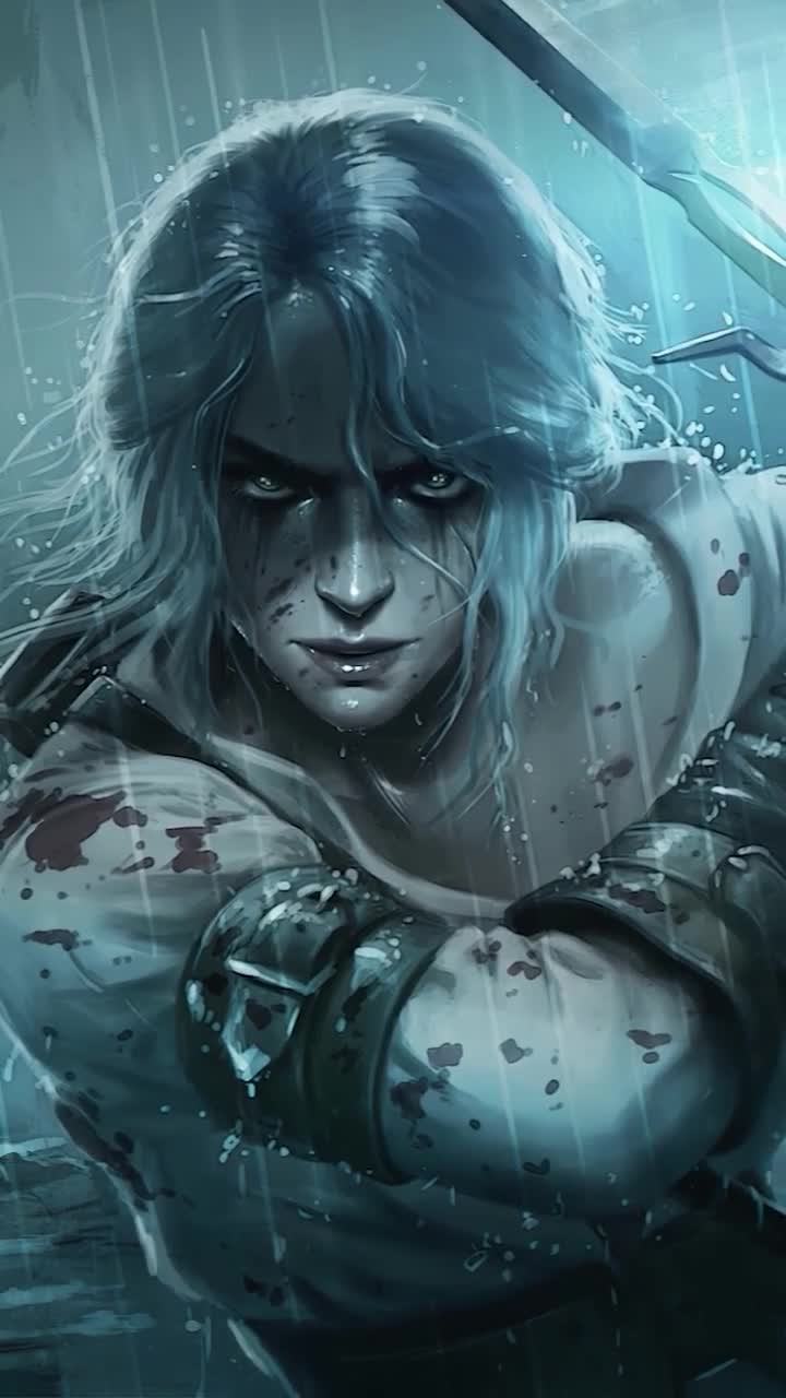 iPhone And Android Ciri Rain Sword Phone Live Wallpaper