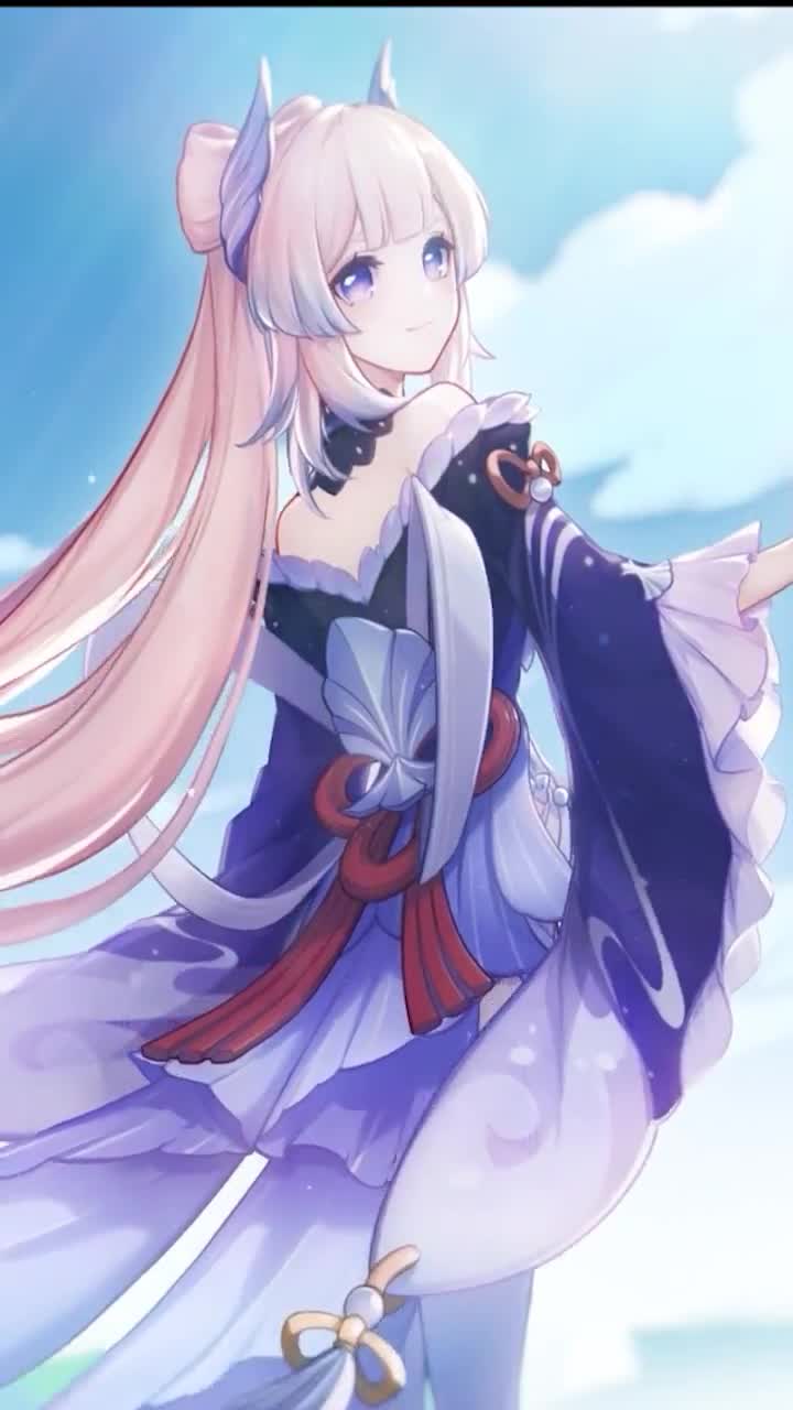 iPhone  Android Sangonomiya Kokomi Genshin Impact Phone Live Wallpaper