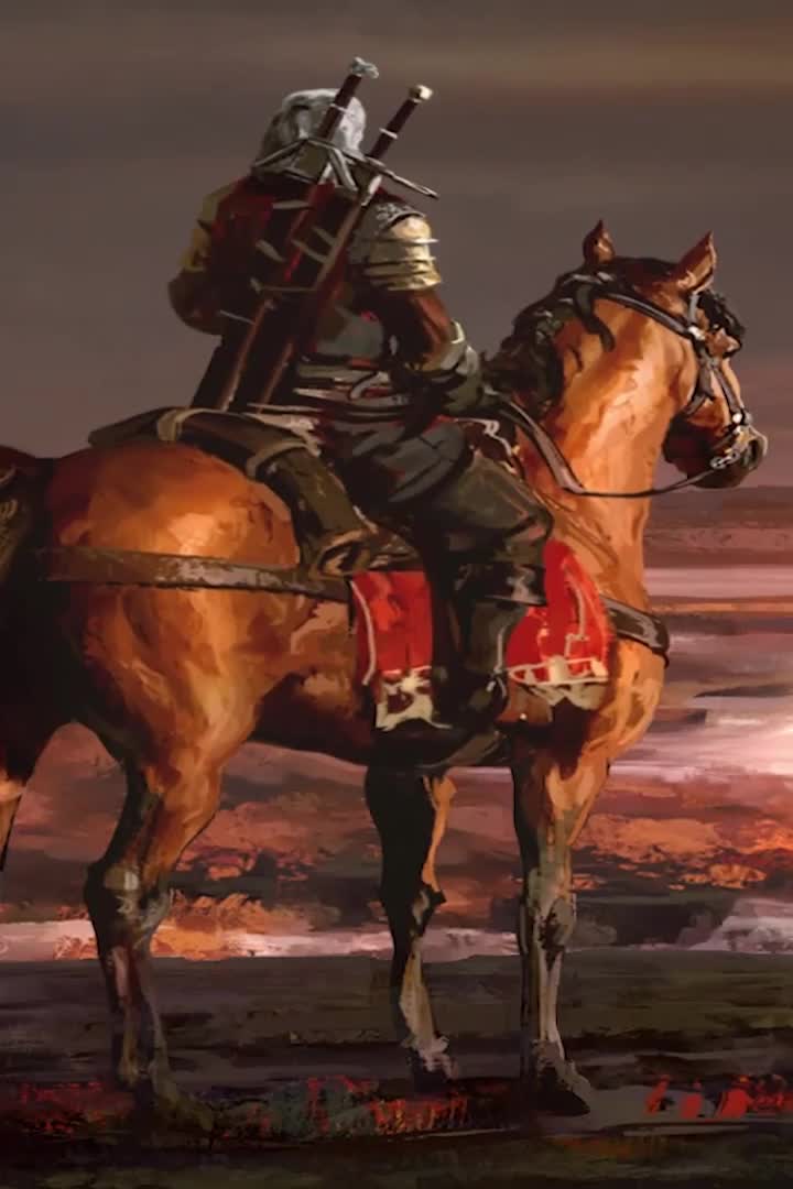 Iphone And Android Witchers 3 Waterfall Phone Live Wallpaper