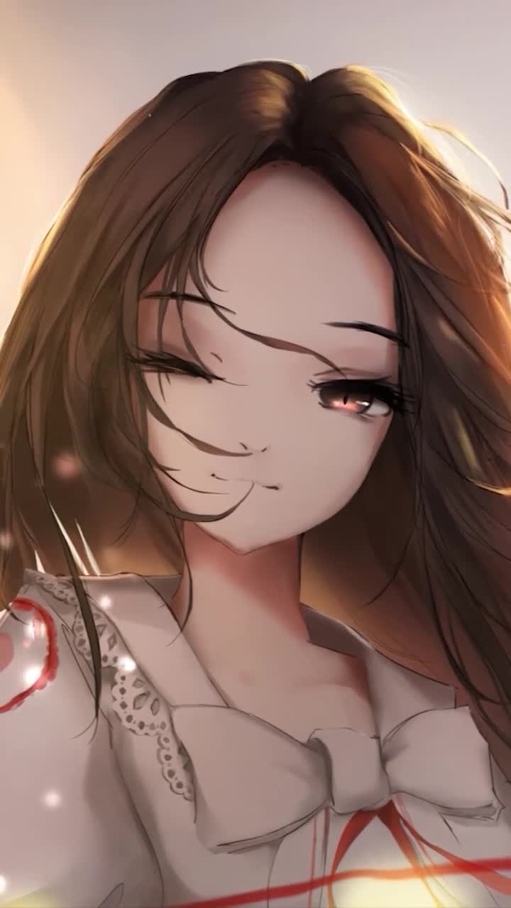 iPhone and Android Beautiful Anime Girl In Sunlight Phone Live Wallpaper