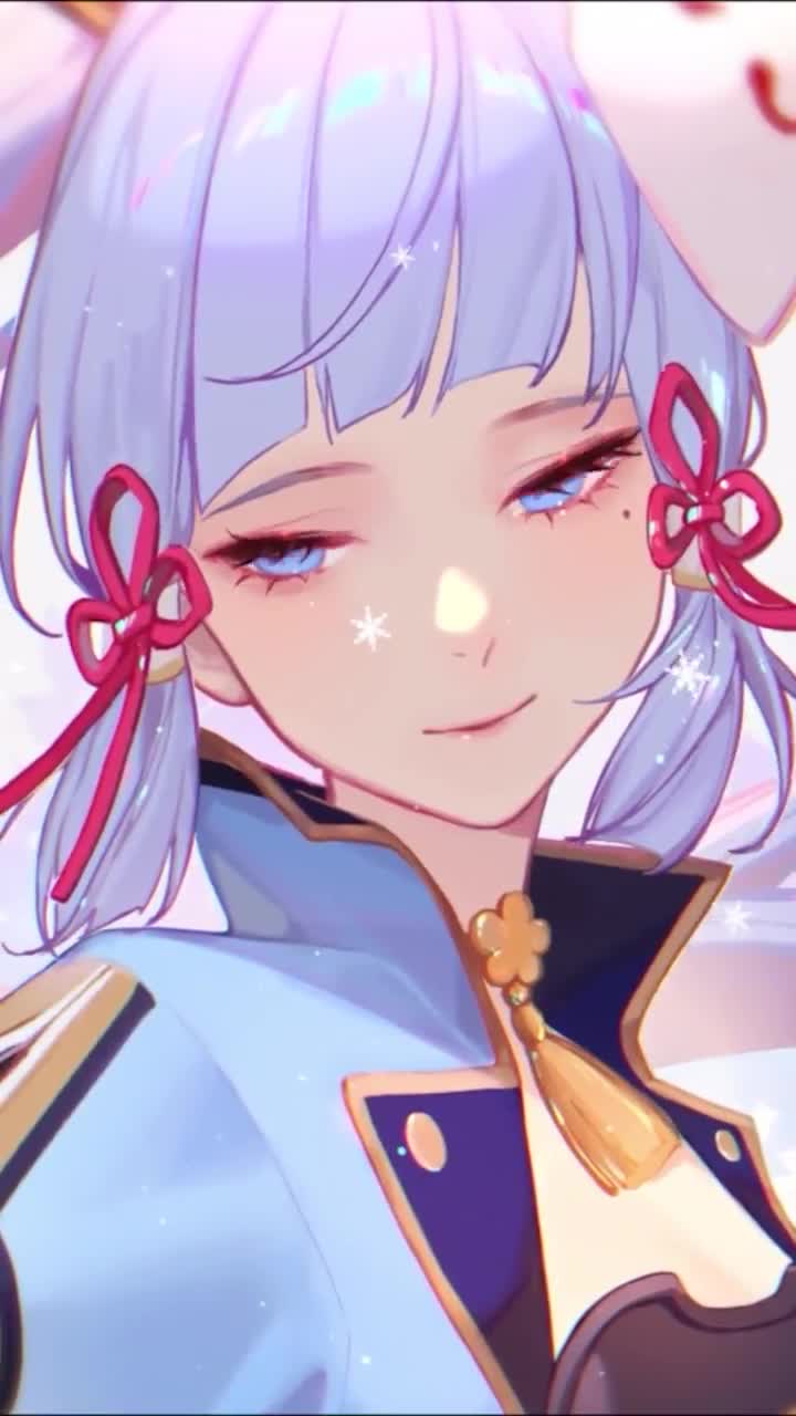 iPhone and Android Kamisato Ayaka Genshin Impact Phone Live Wallpaper