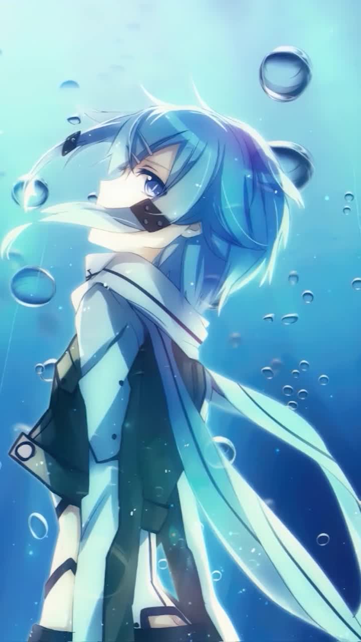 iPhone And Android Asada Shino Under The Water Sword Art Online Phone Live Wallpaper