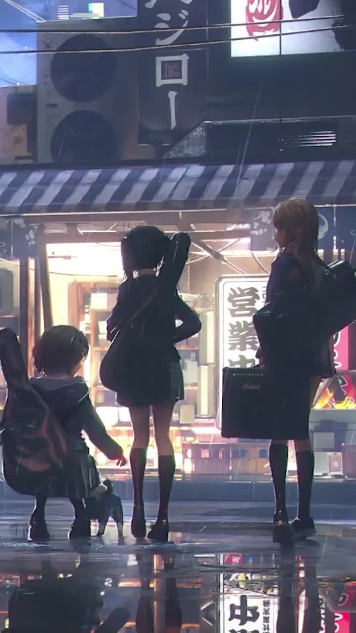 Android  iOS iphone Mobile K On Rain Night Street Free Live Wallpaper