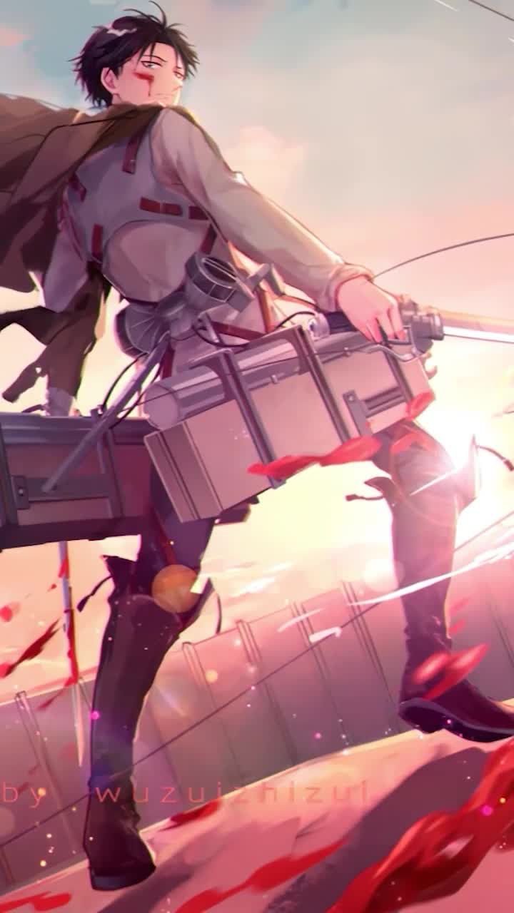 iPhone And Android Levi Ackerman Attack On Titan Phone Live Wallpaper