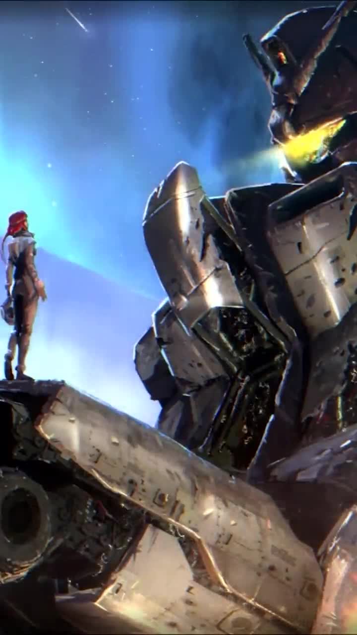 iPhone  Android Damage Gundam Phone Live Wallpaper