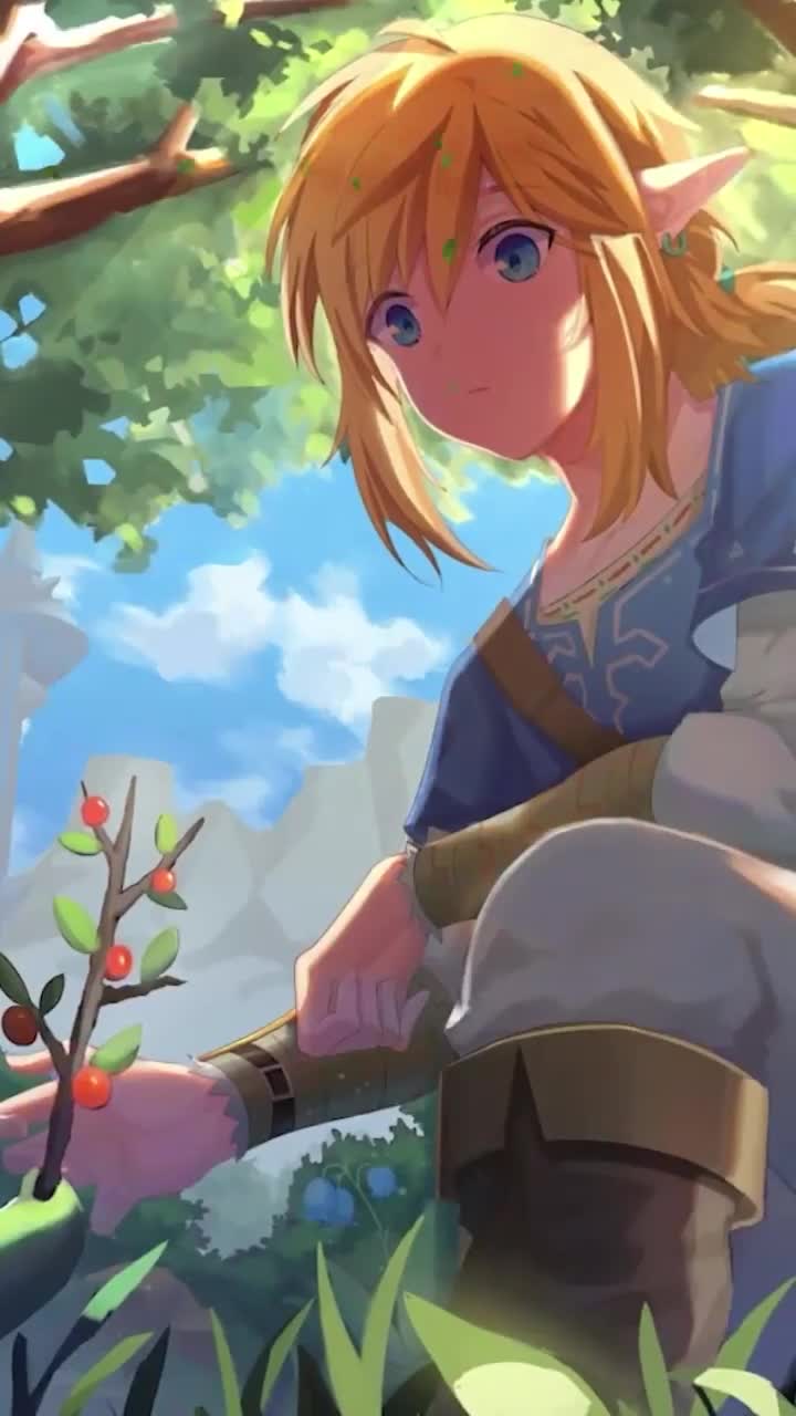 iPhone  Android Link And Korok In The Forest Phone Live Wallpaper