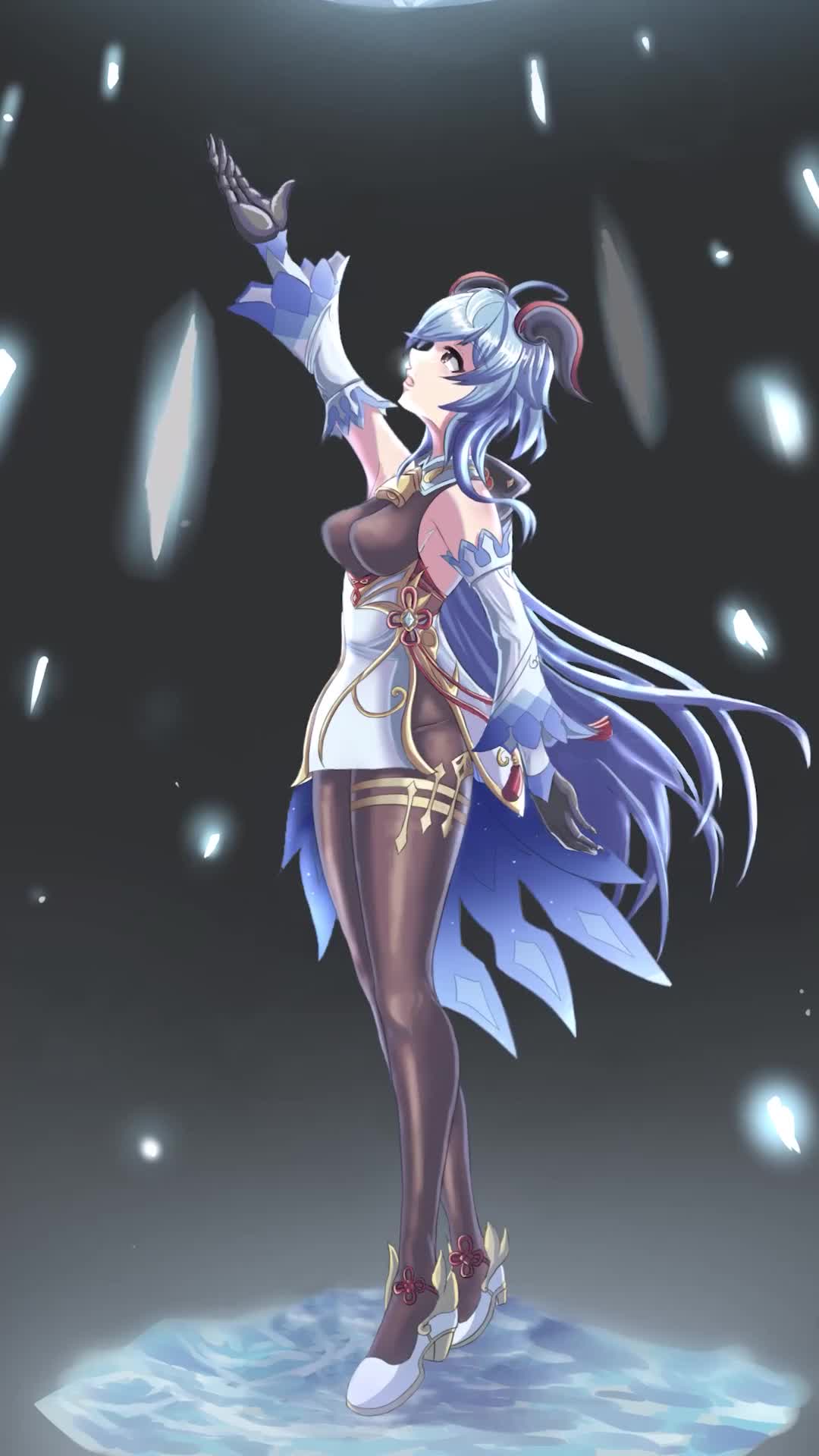 Ganyu Genshin Impact Anime iPhone Wallpaper