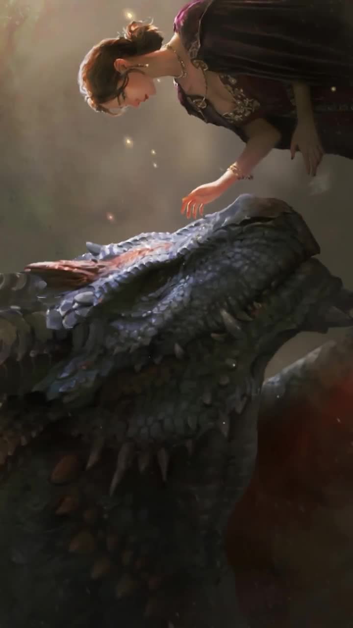 iPhone And Android Dragon Mistress Fantasy Phone Live Wallpaper