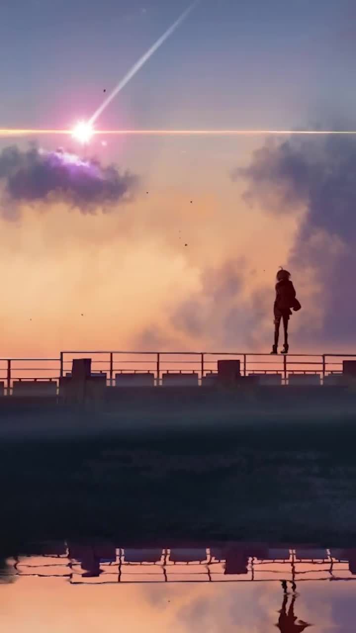 iPhone  Android Falling Star Sky Lake Silhouette Phone Live Wallpaper