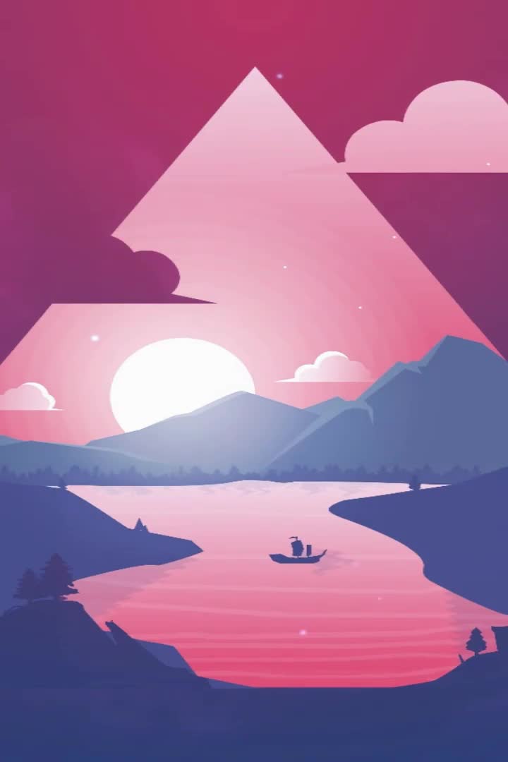 Cool Flat Lake iphone 12 pro wallpaper