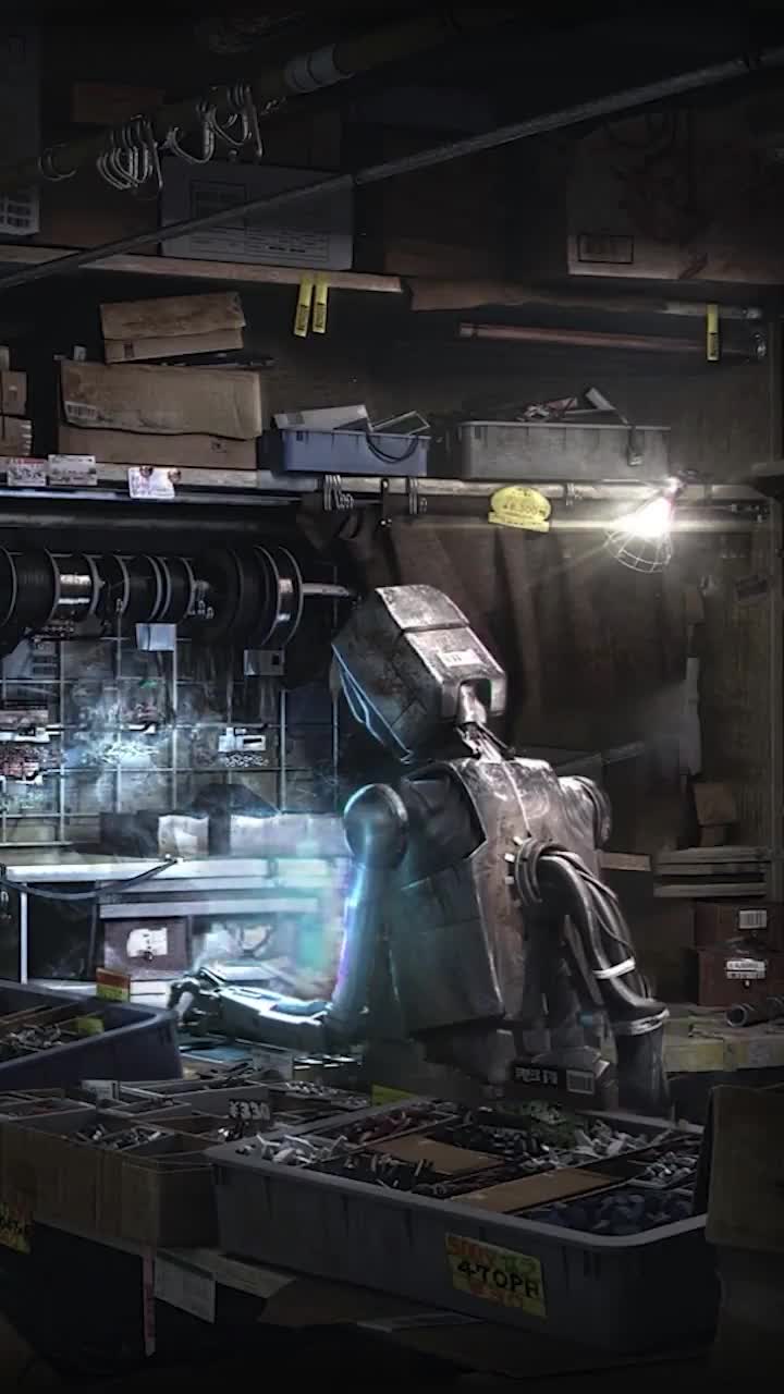 iPhone and Android Repair Services Robot Future Phone Live Wallpaper