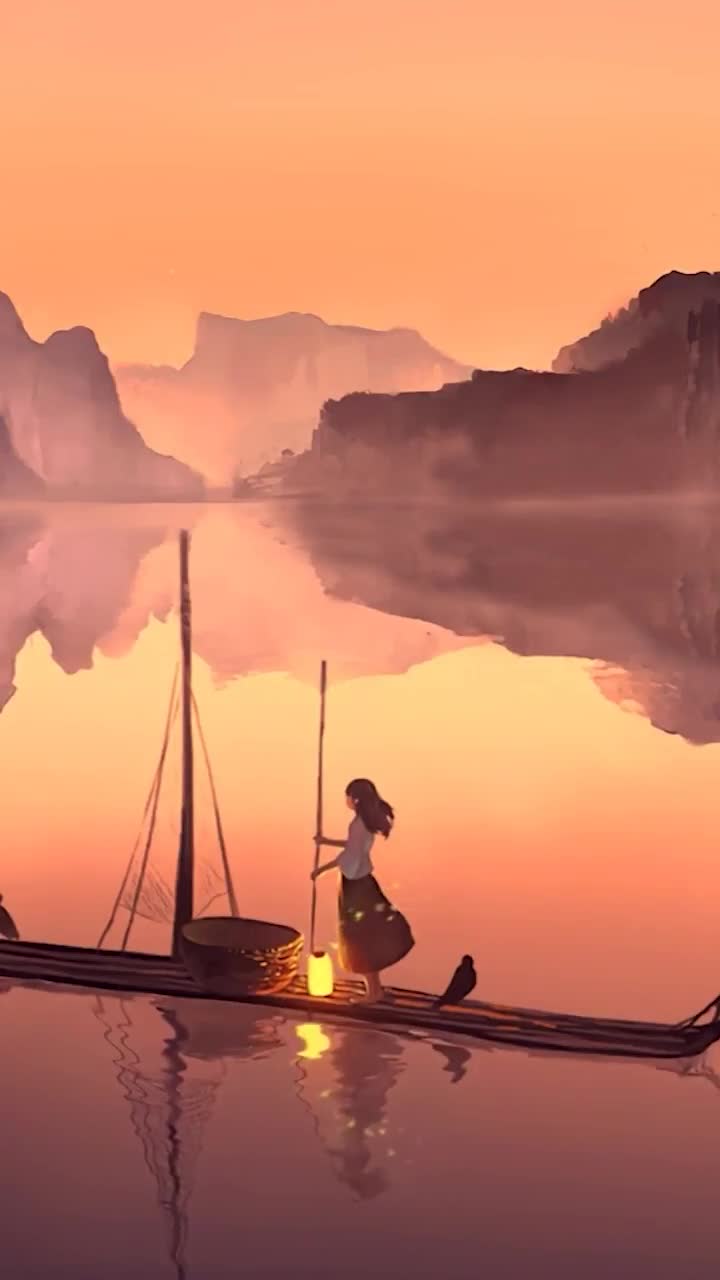 Android  iOS iphone Mobile Serenity Anime Gilr Landscape Free Live Wallpaper