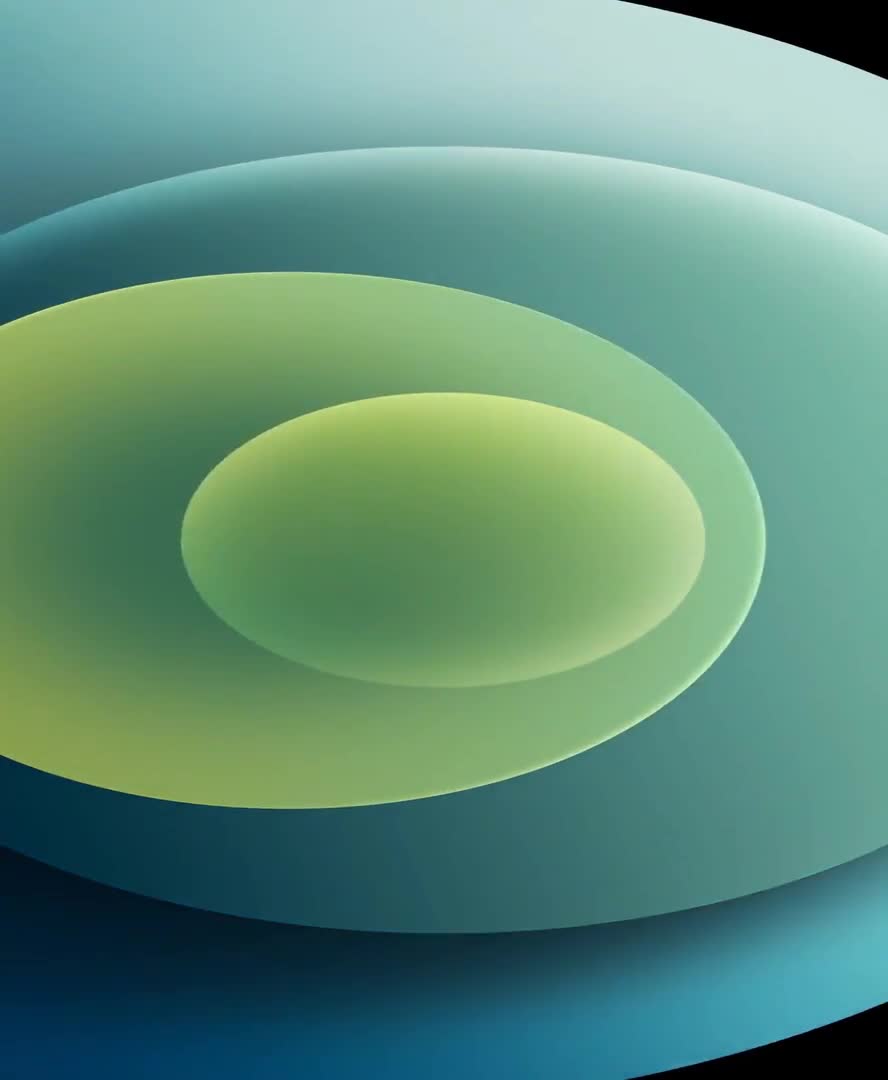 Orbs Emerald Light iPhone 12 Live Wallpaper