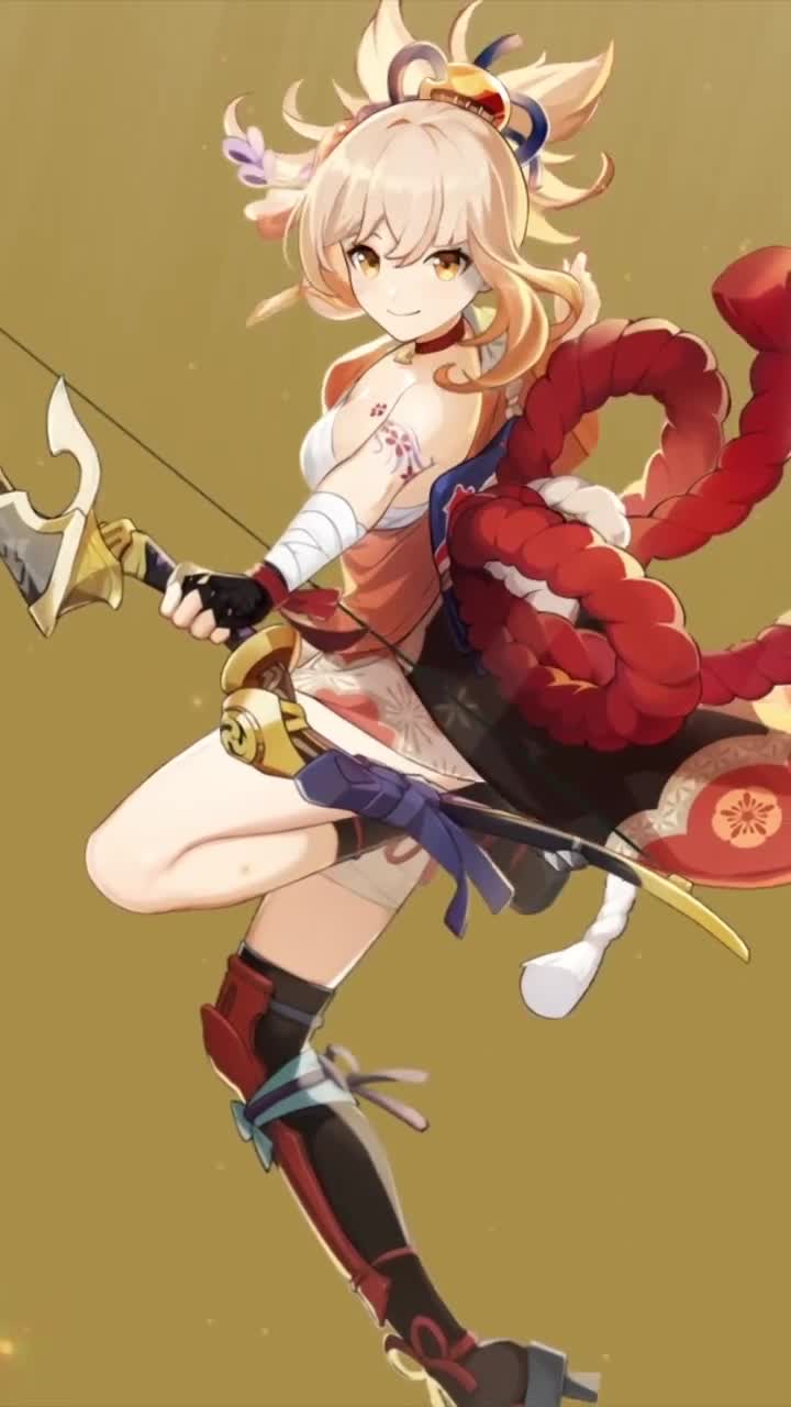 iPhone  Android Yoimiya Genshin Impact Free Phone Live Wallpaper