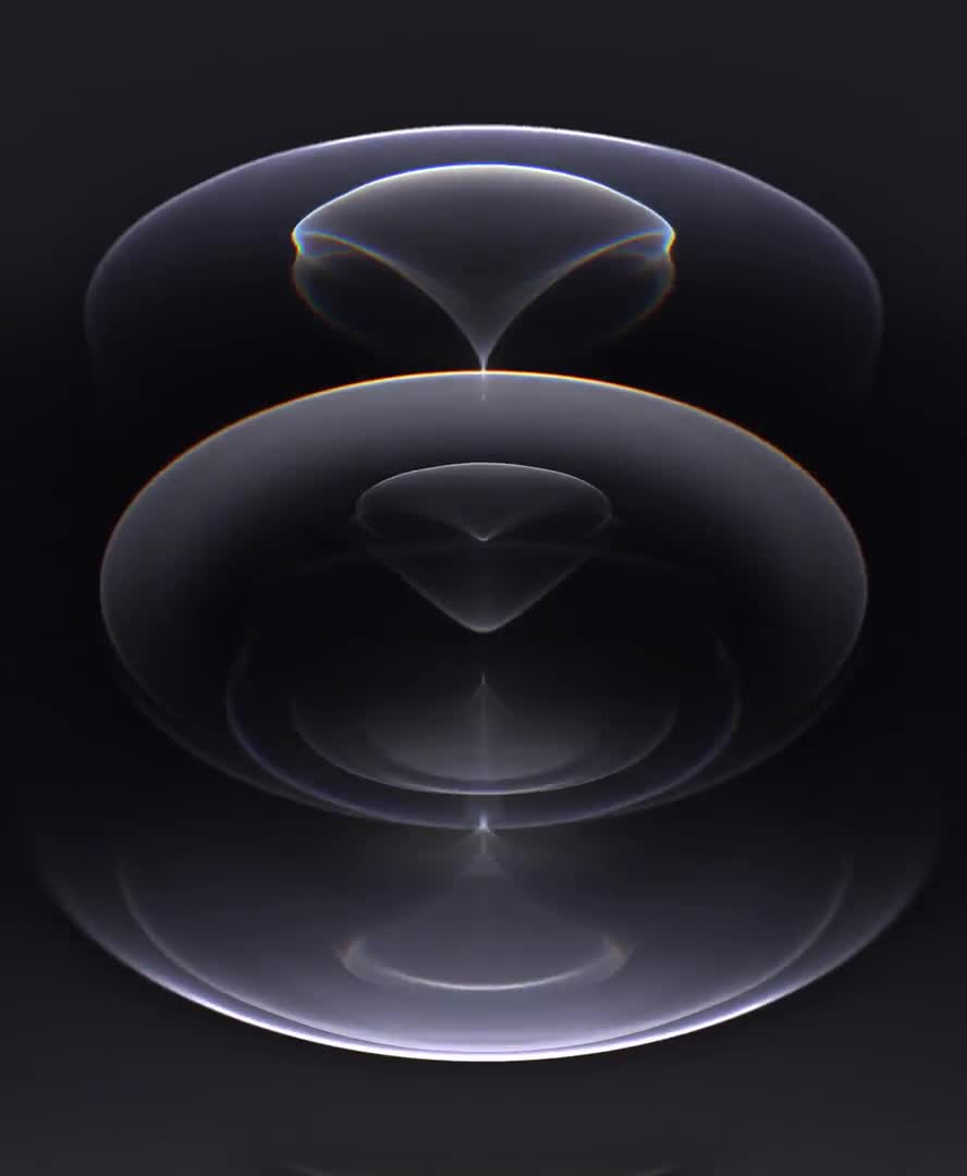 Resonance Space Gray Light iPhone 12 Pro Live Wallpaper